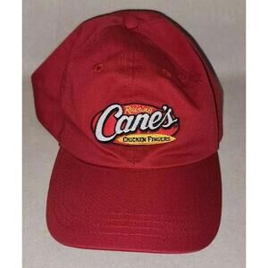 Raising Cane’s Chicken Fingers "One Love" Red Cap Hat Adult Adjustable Cotton